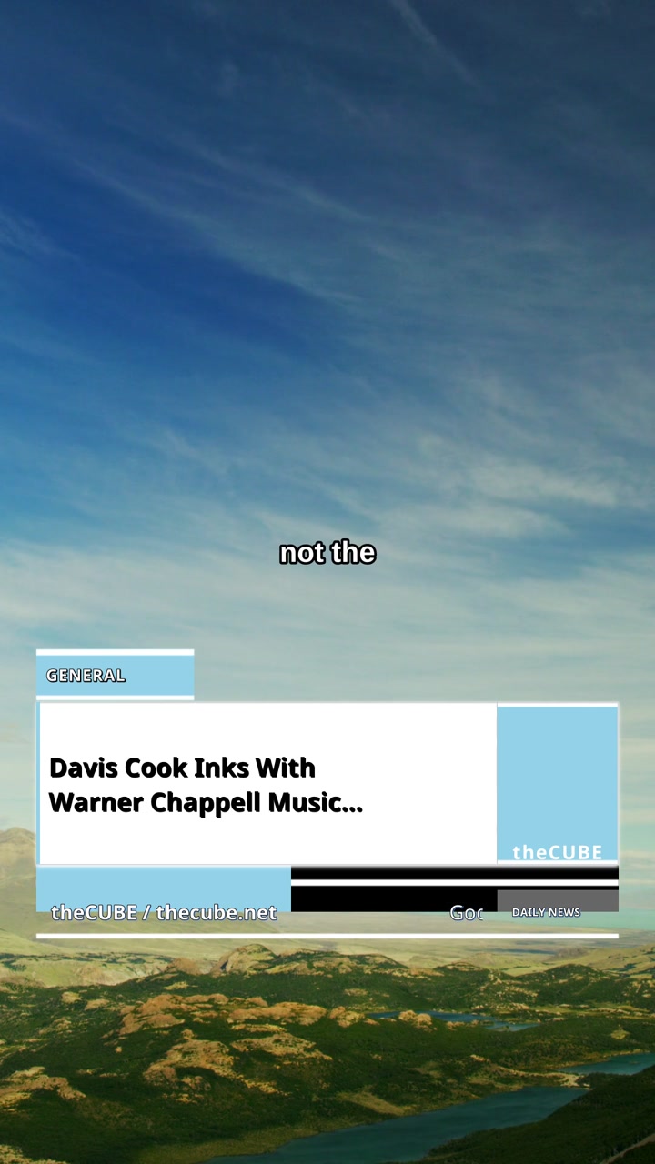 Davis Cook Inks With Warner Chappell Music & Twelve6 Entertainment - MusicRow.com