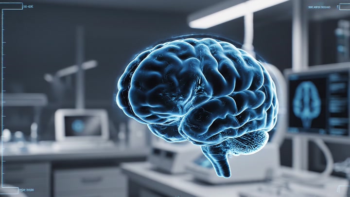 Inside the Glowing Blue Brain